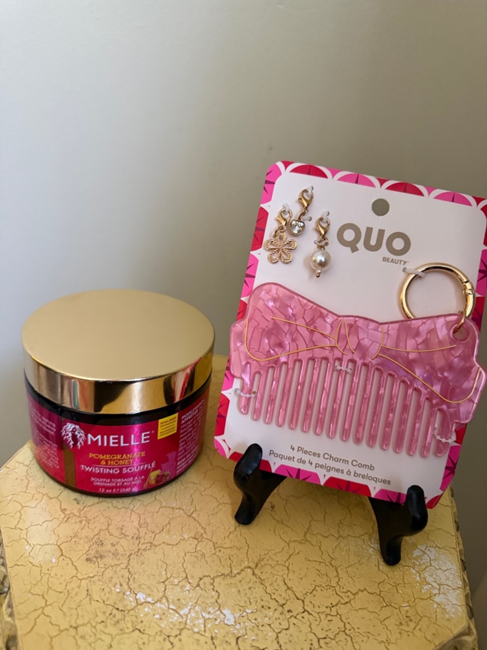 Pomegranate & Honey Twisting Soufflé - Pink Hair Comb Set